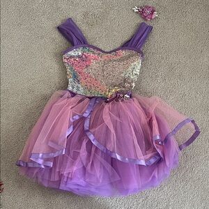 Weissman MC Sparkling Purple Girls Costume Dress
